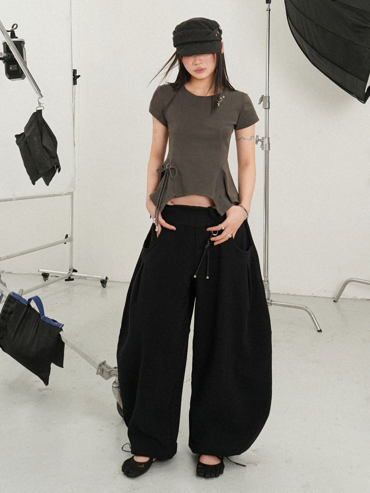 Wide Puff Pants