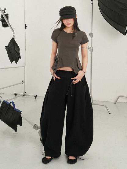 Wide Puff Pants