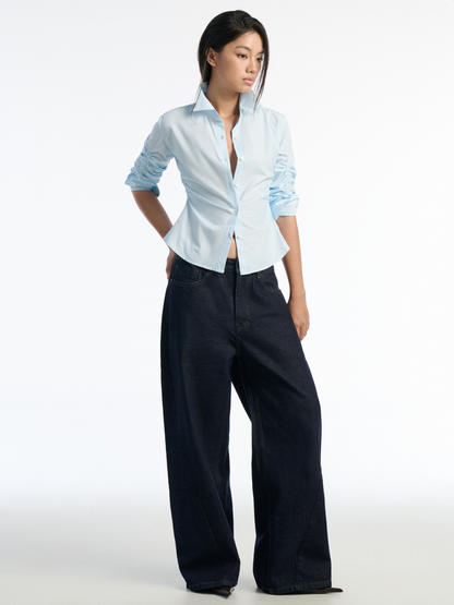 Twisted Wide Jeans