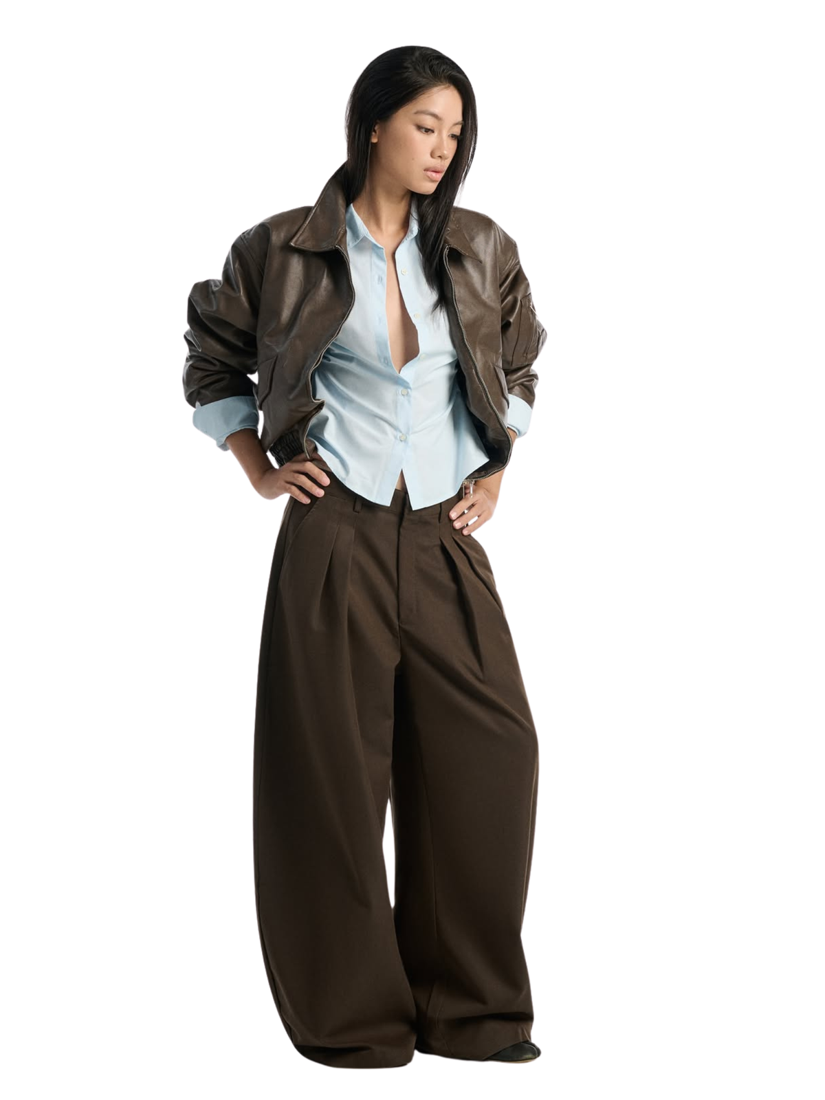 Lined Barrel Pants