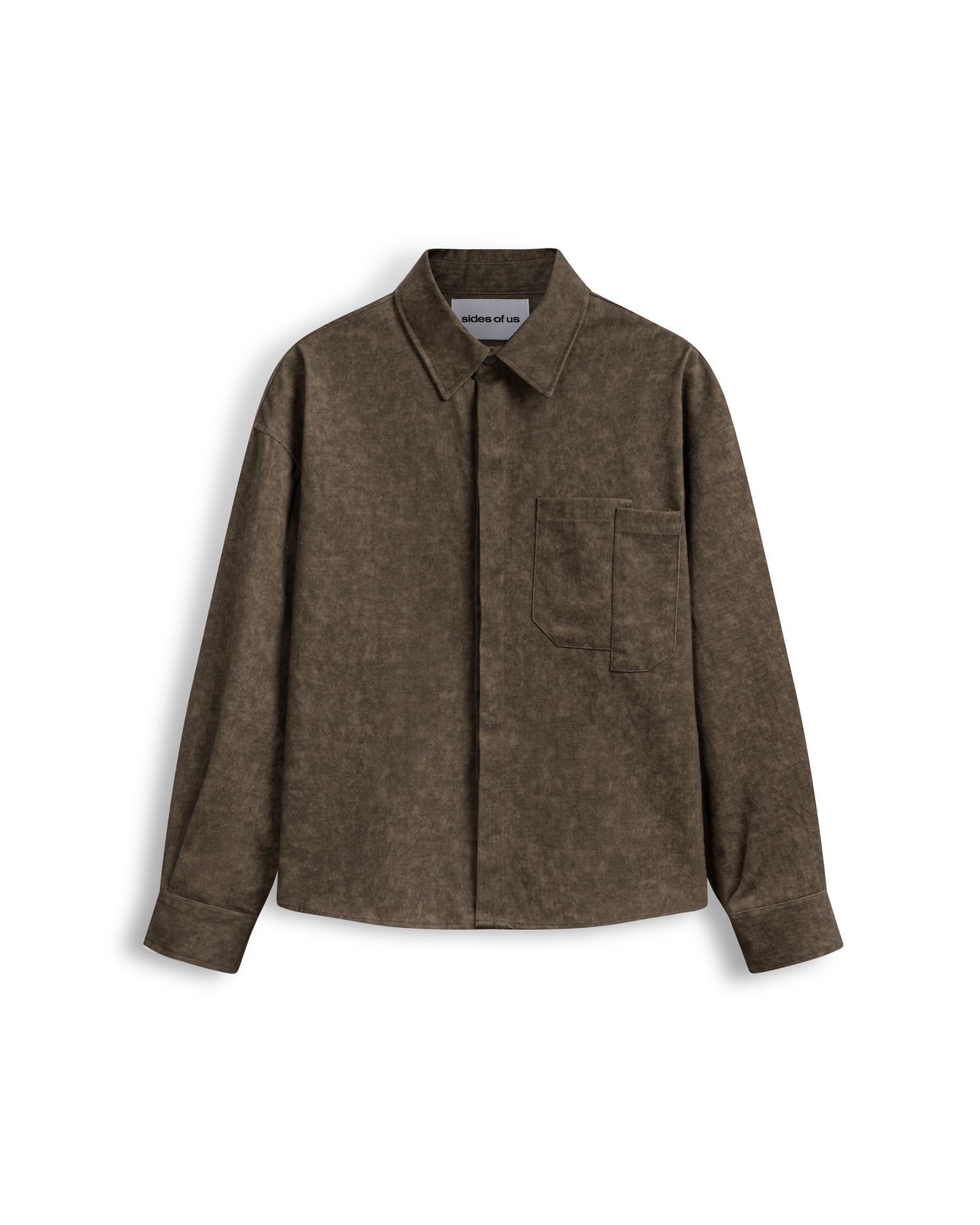 Bleach Effect Oversized Shirt