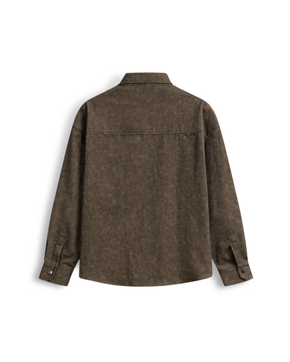 Bleach Effect Oversized Shirt