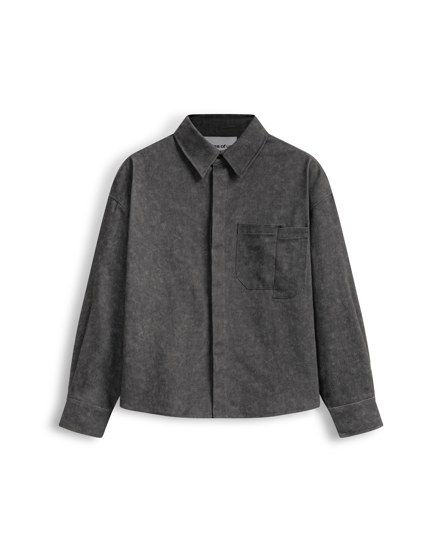 Bleach Effect Oversized Shirt
