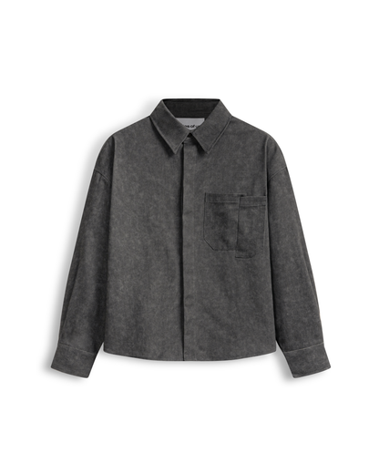 Bleach Effect Oversized Shirt