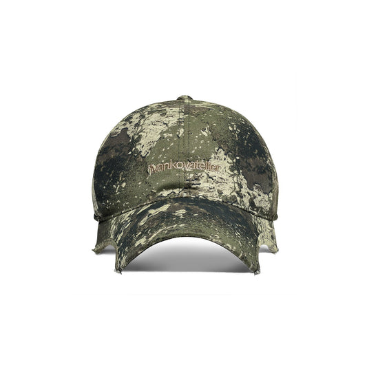 Eyelet Denim Halfmoon Cap