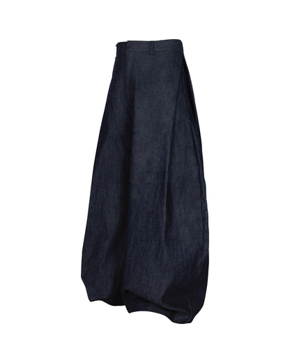 Rebel Pleated Wide Pants Raw Denim