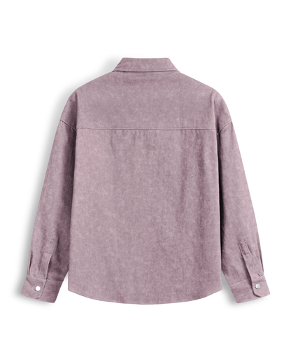 Bleach Effect Oversized Shirt