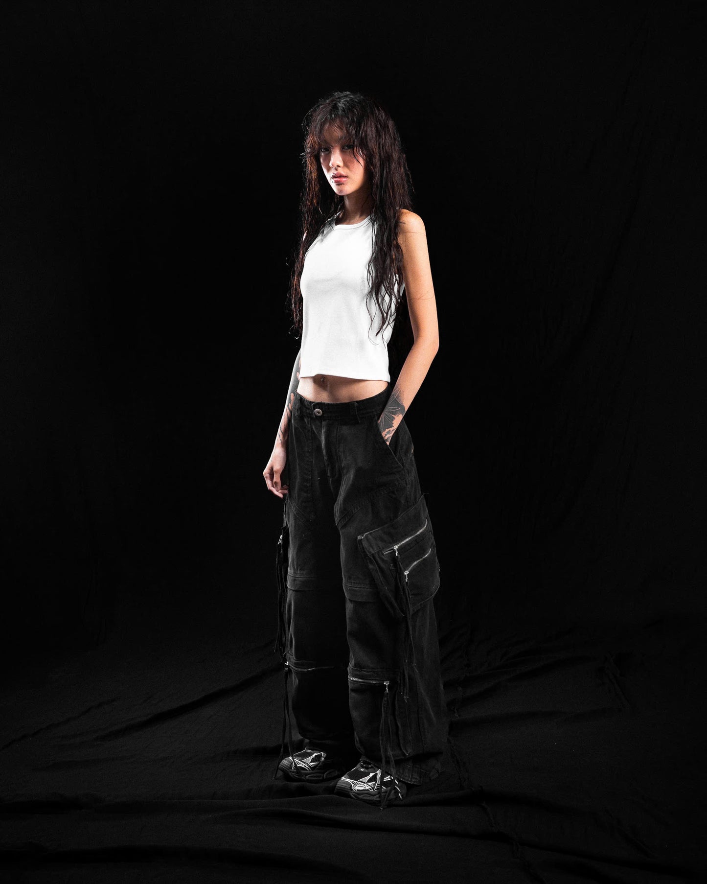 IVANKOV DETACHABLE NOMAD WASHED CARGO PANTS