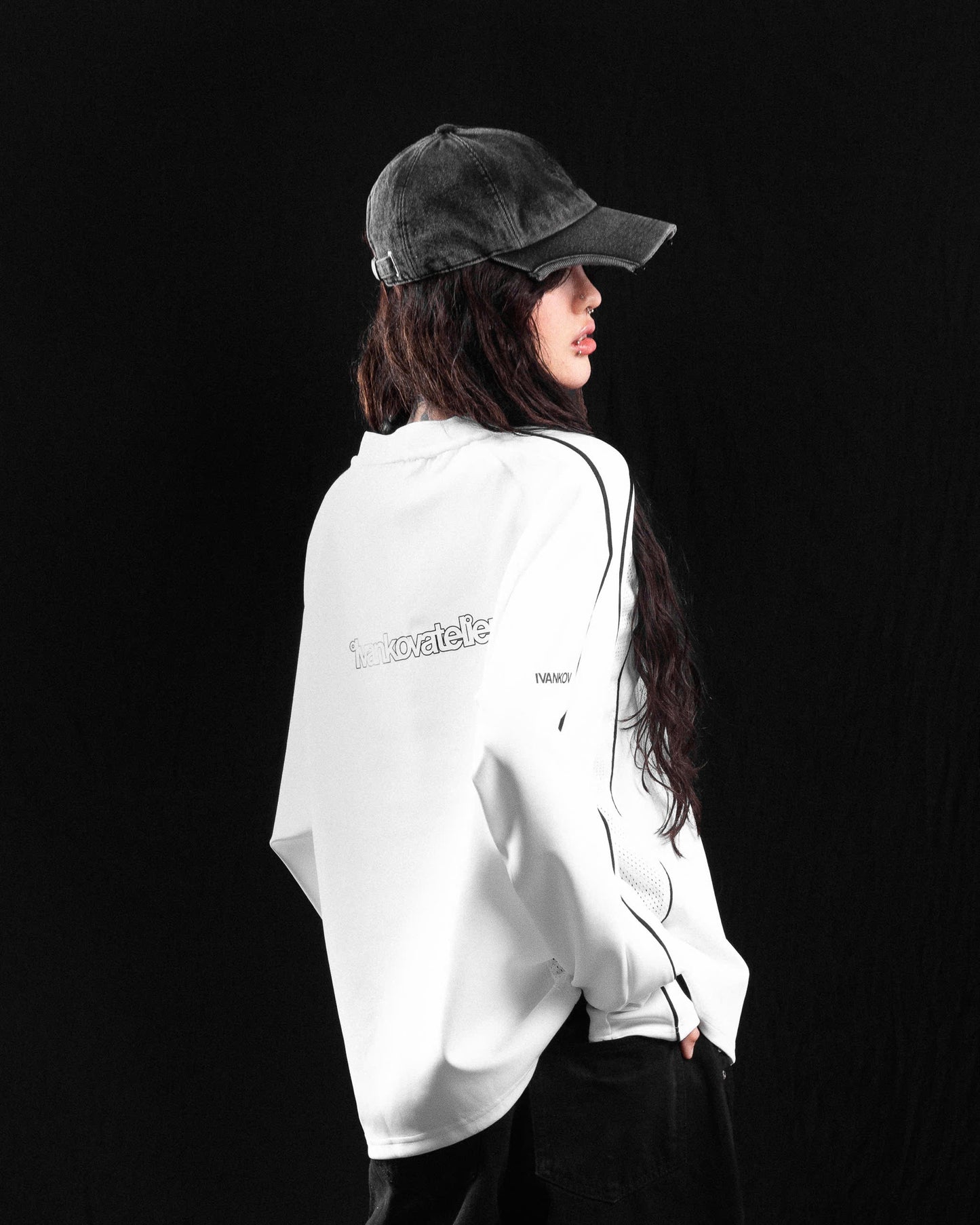 IVANKOV HALF MOON WASHED CAP (DARK GREY)