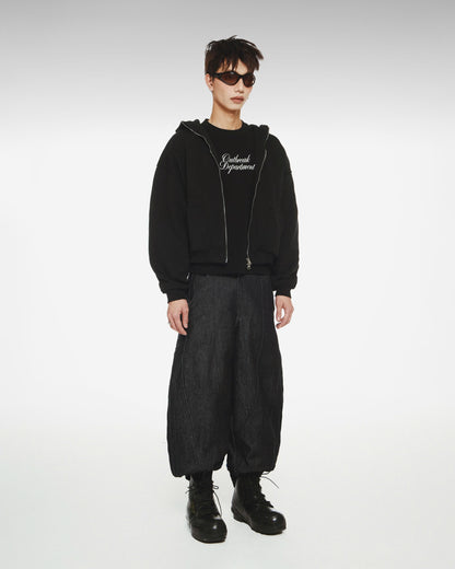 OUTBREAK POCKET ZIP HOODIE (BLACK)