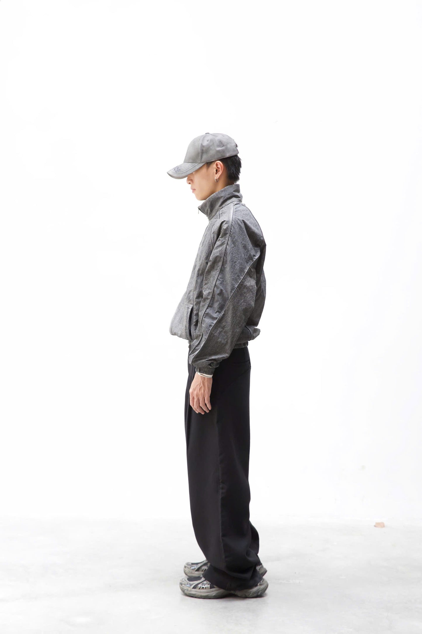 IVANKOV COLD DYED NYLON JACKET (GREY)