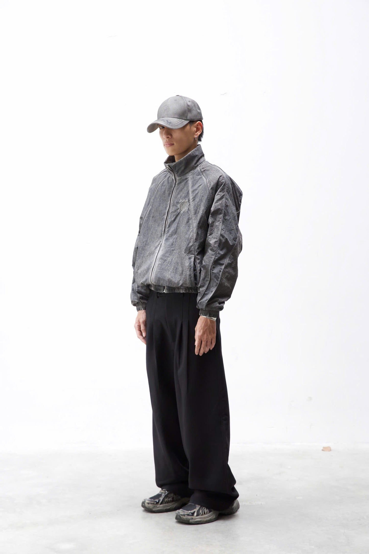 IVANKOV COLD DYED NYLON JACKET (GREY)