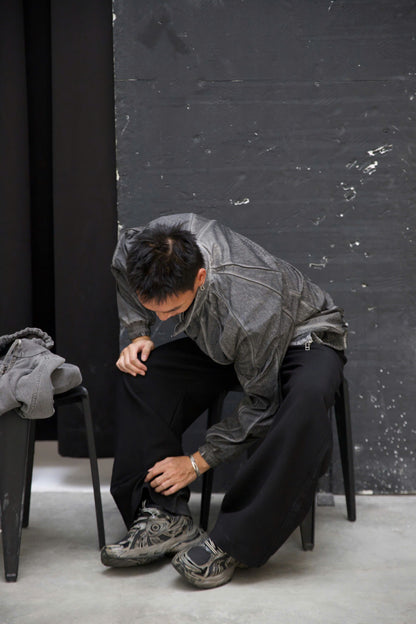 IVANKOV COLD DYED NYLON JACKET (GREY)