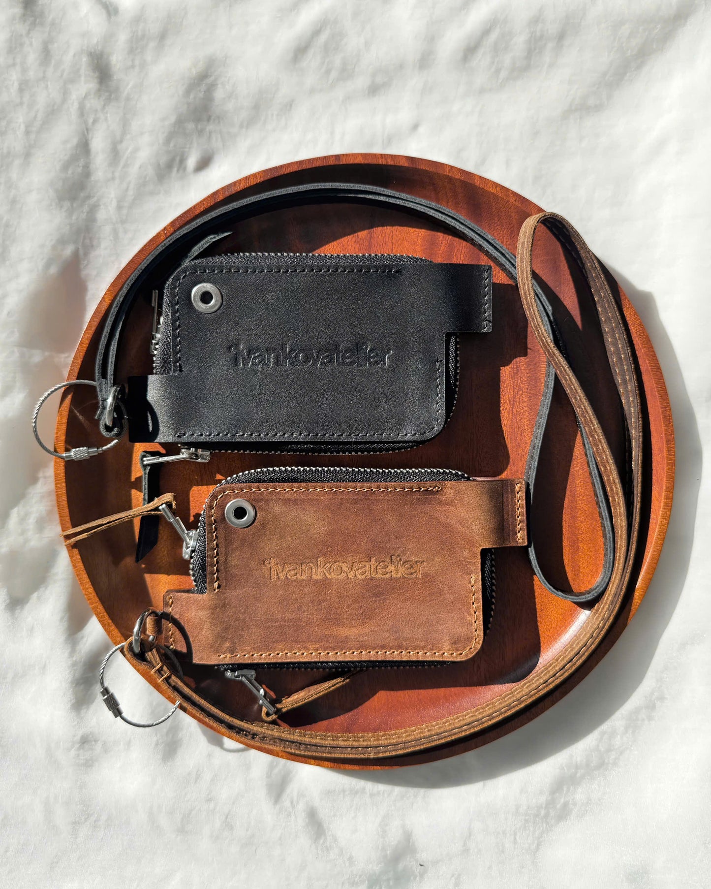IVANKOV LATERAL LEATHER WALLET (BLACK)